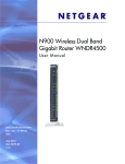 N900 Wireless Dual Band Gigabit Router WNDR4500 User Manual