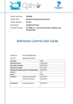 Admission Control User Guide