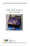 ADC Snap Camera User`s Guide