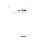 TM 262™ Auto Tymp Operating Instruction Manual