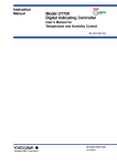 Model UT750 Digital Indicating Controller User`s Manual