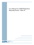 User Manual for CDX/OTAQ Fuels Reporting System