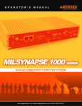 MILSYNAPSE 1100 User Manual