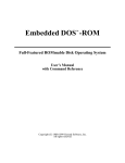 Embedded DOS-ROM User`s Manual