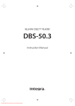 Integra DBS-50.3 User Guide Manual