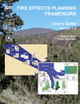 Fire Effects Planning Framework: a user`s guide