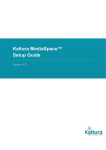 Kaltura MediaSpace™ Setup Guide