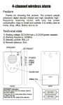 ZJ-52 doorbell wireless calling receiver user manual