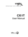 CXI IT User Manual
