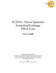 FC203A - Power Spectrum Extraction/Exchange FPGA Core