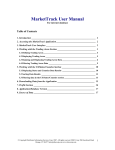 MarketTrack Manual