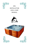 SPA INSTALLATION USE & CARE MANUAL