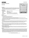 Extech 380405 Capactiance Decade Box Manual PDF