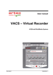 User manual VACS – Virtual Recorder