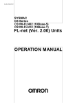 OPERATION MANUAL FL-net (Ver. 2.00) Units