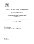 FY 1999 ANNUAL OPERATING BUDGET (AOB)