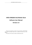 Mobile Client Software User Manual V1.0