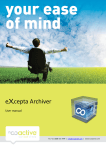 eXcepta Archiver User Manual - NC Partner Portal