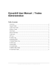 Cjoverkill User Manual :: Trades Administration