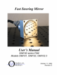 Fast Steering Mirror User`s Manual