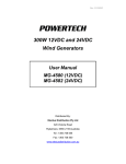 MG4580+82 300W Wind Generator User Manual Rev101020