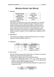 Moisture Sensor User Manual