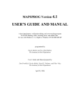 MAPSPROG 4.1 User`s Guide and Manual.