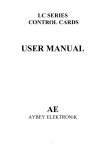 LC User Manual - Aybey Elektronik