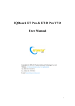 IQBoard ET Pro & ET-D Pro V7.0 User Manual