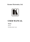 Datasheet for 9-Input ProScale™ Presentation Scaler/Switcher with