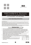 Firecharm RS Users Operating Instructions