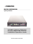 LD-250 Lightning Detector Installation/Operators Guide
