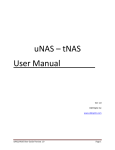uNAS – tNAS User Manual l