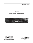 FSR-6605 User Manual