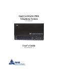 OnQ 2x10 KSU/PBX Telephone System User`s Guide