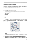 2 MANUAL CONTROL OF THE INSTRUMENT 2.1 Control