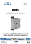 BRIO - Application note - BRIO Extension & Ethernet