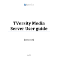TVersity User guide