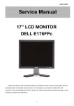 17” LCD MONITOR DELL E176FPc - Pdfstream.manualsonline.com