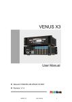 VENUS X3 User Manual