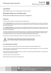 Lap Strap Fitting Instructions