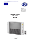 Ozone Air Cleaner XT - series MANUAL