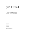pro Fit 5.1 handbook - quantum