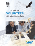 2011 Pub 3189 E-file Administration Guide - Tax