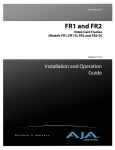 FR1 and FR2 Video Card Frames