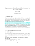 Implementation of a multithreaded environement for AVR