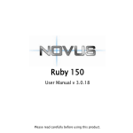 Novus Ruby 150 Manual