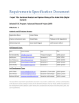 Requirements Specification Document