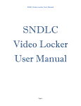 SNDLC Video Locker User Manual
