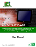 AFL3-12A/W15A-BT Panel PC